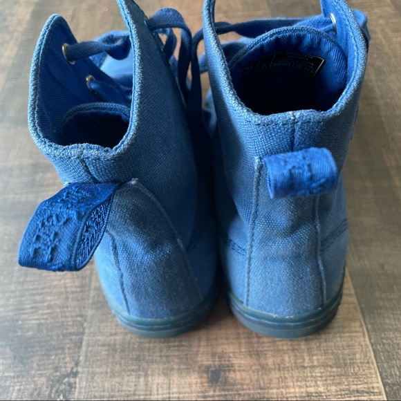 Dr. Martens Blue Canvas Boots - Picture 4 of 6